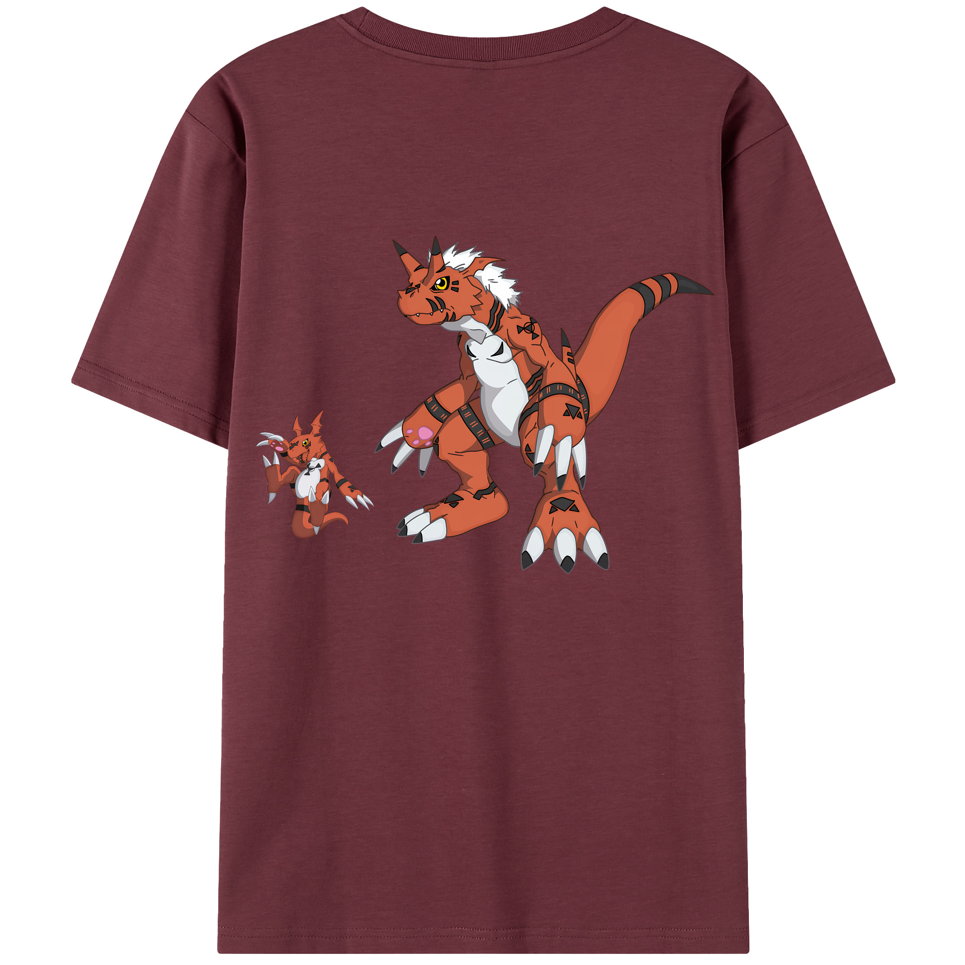 （画像用） Digimon デジタルモンスター/デジモン 綿100％半袖Tシャツ（背面プリント）